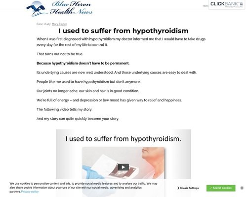 Read more about the article My Hypothyroidism vsl cb | Blue Heron Health News