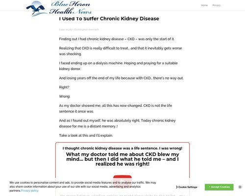 Read more about the article My Chronic Kidney cb | Blue Heron Health News