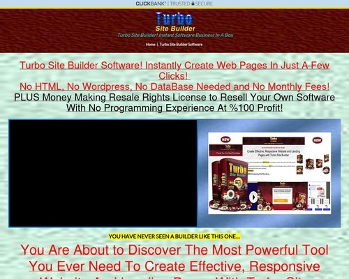 Read more about the article Turbo Site Builder Software | Resale Rights